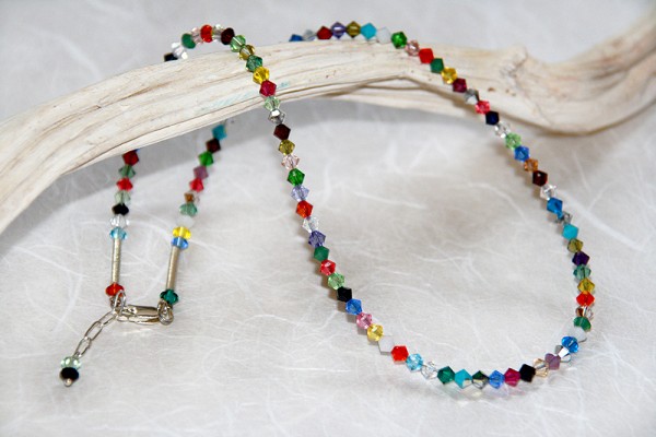 Collier | mit Swarovski Elements® Kristallen, bunt + glitzernd | true Colour