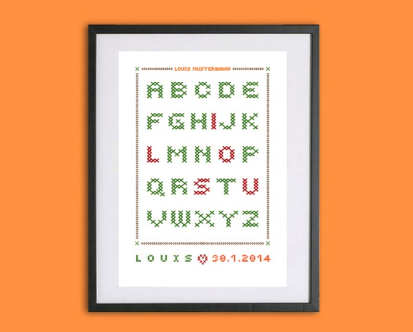 Baby, Taufe, Geburtstag | A4-Print *Eigener Name*