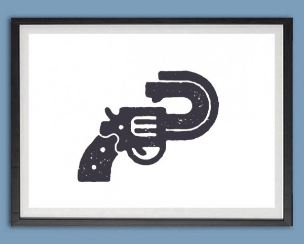 Grafik Druck | Don't shoot! Pistole
