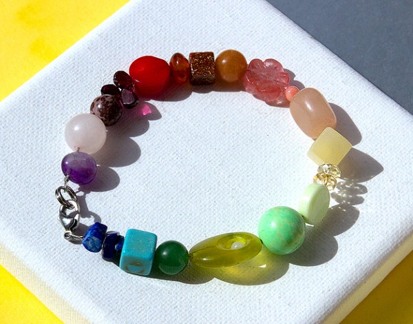 Armband | Edelsteinmix | Regenbogen | Farbkreis