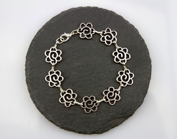 Armband | Metallblumen