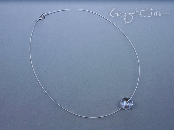 Kristallcollier | mit Swarovski Elements® | twisted bead, transparent
